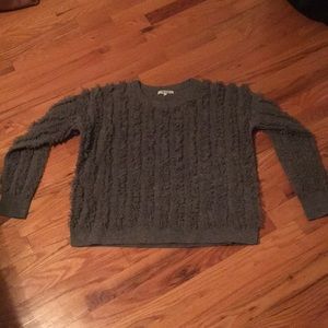 NWT Madewell Fringe-Stripe Pullover Sweater